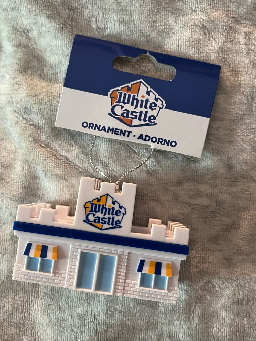 White Castle Restaurant CHRISTMAS Tree Ornament 3D NEW Ruz